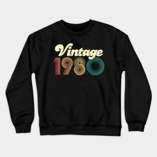 40th birthday gifts for men and women 1980 gift 40 years old Crewneck Sweatshirt